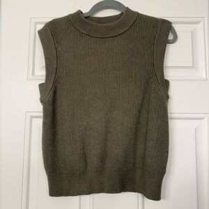 a new day Olive Green Sleeveless Sweater